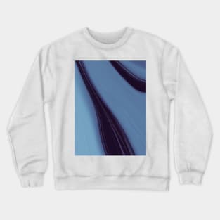 Creamy Blue Marble Crewneck Sweatshirt